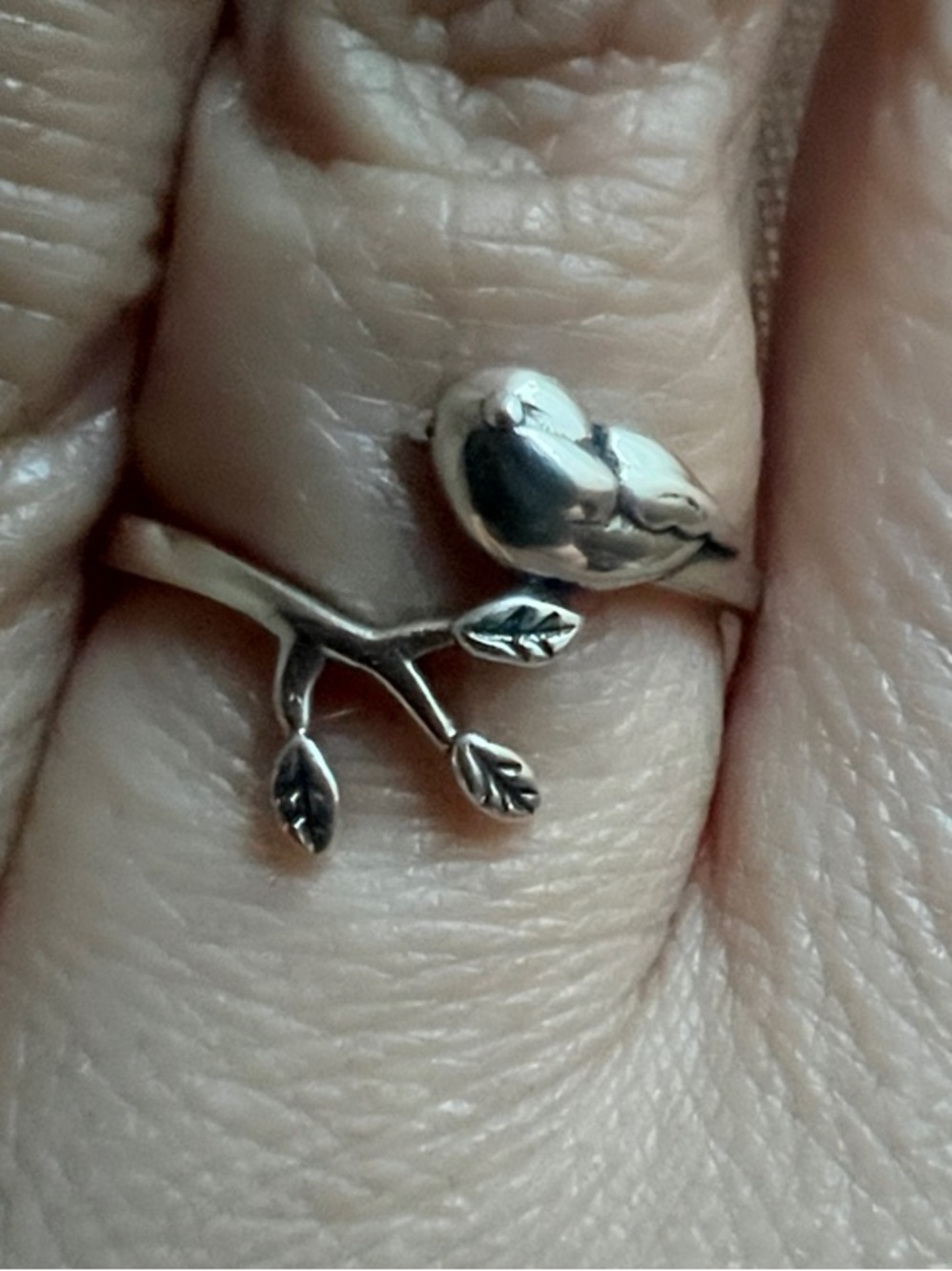 Sterling Silver Bird on Branch Ring - Size 6 - Picture 4 of 6